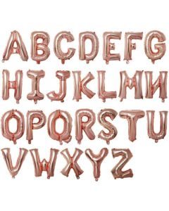 Palloncino Foil Lettera Oro Rosa 35cm