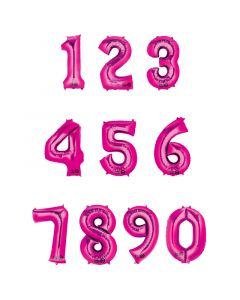 Palloncino Mylar Numero Fucsia 90cm