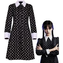 Vestito mercoledì addams bambina top