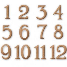 Numeri Classici in Legno Decorabilia 4,5cm da 1 a 12