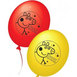 Palloncini Lattice Happy Birthday Peppa Pig 10pz