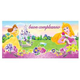 Poster Pvc Principesse Disney Buon Compleanno