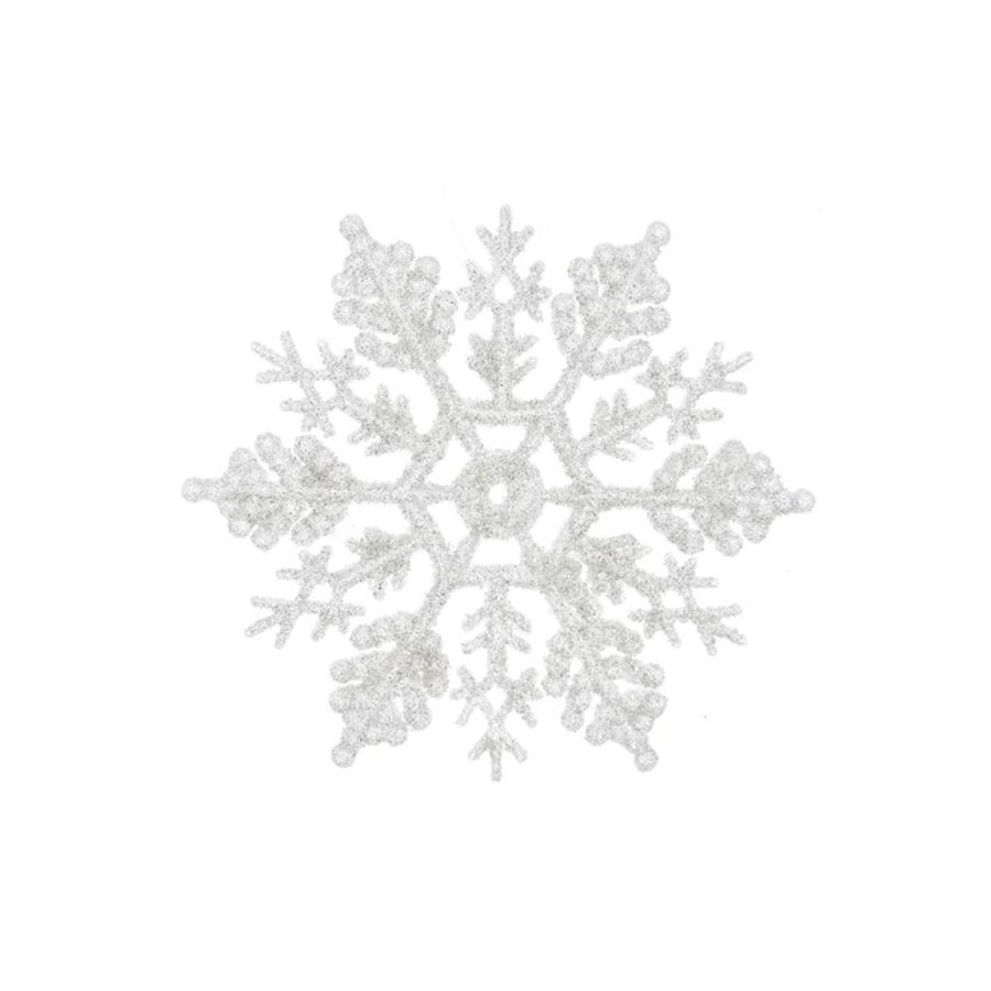 Fiocchi di neve decorativi per finestre Glow-in-the-dark, set da 10 pezzi  - PEARL