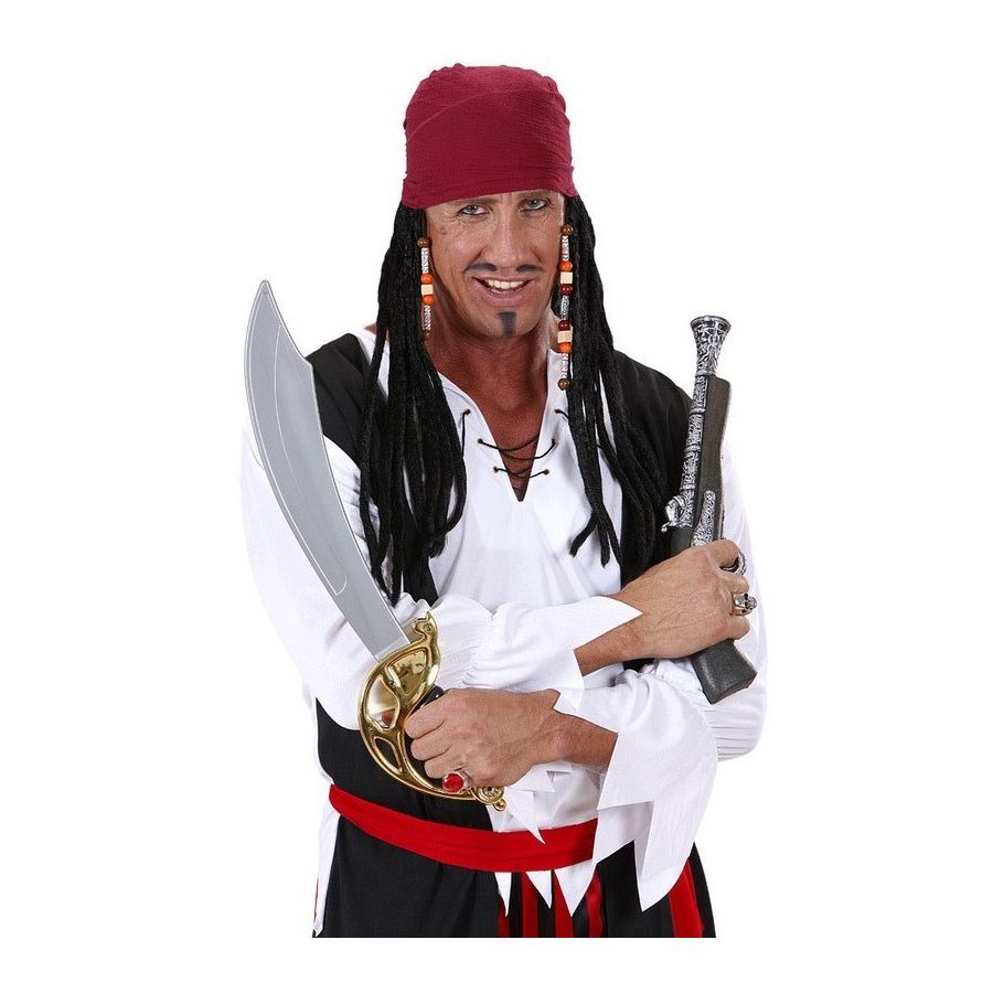 Parrucca Pirata dei Caraibi con Bandana