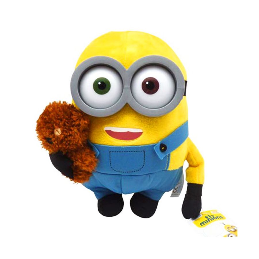 Peluche Minion Cattivissimo Me Bob con Orsetto 30 cm