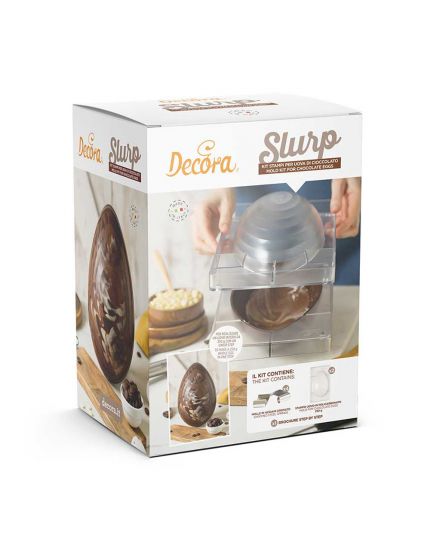 Kit Stampi per Uova di Cioccolato Slurp Decora