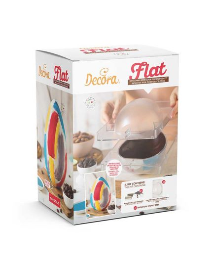 Kit Stampi per Uova di Cioccolato Flat Decora