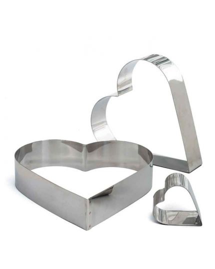 Sagoma Cuore Inox Decora Dimensioni Assortite 