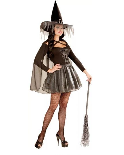 Costume Strega Sexy Argento