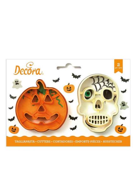 Tagliabiscotti Soggetti Halloween Teschio e Zucca