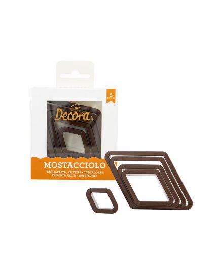 Set 5 Tagliapasta Mostacciolo Decora