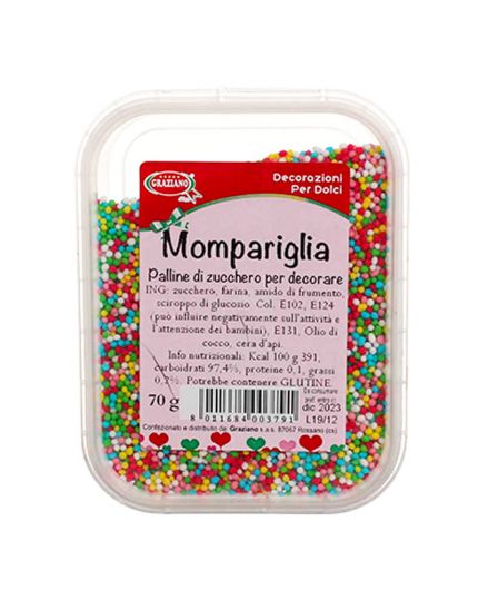 Decorazioni Mompariglia in Zucchero  70gr 