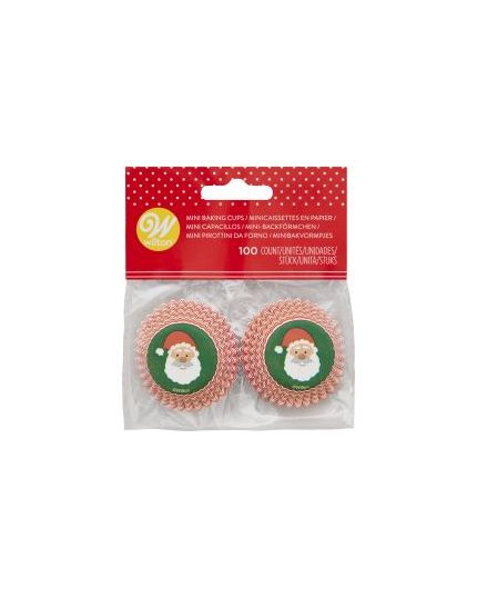 Pirottini Carta Forno per Muffin Babbo Natale 100pz