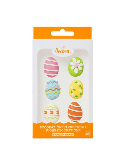 Decorazioni Uova di Pasqua in zucchero Decora