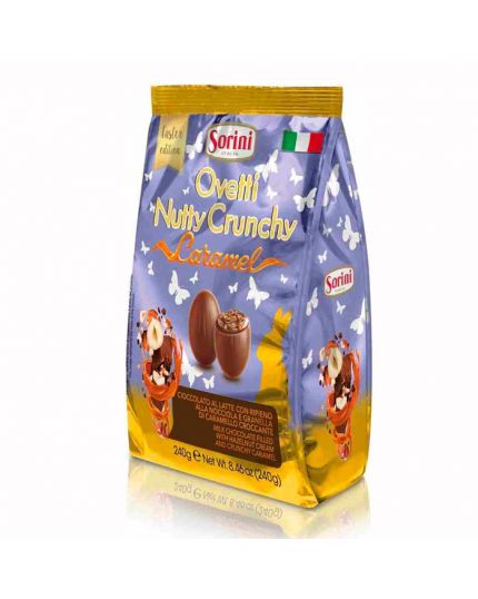 Ovetti Cioccolato Nutty Crunchy Caramello 240 gr