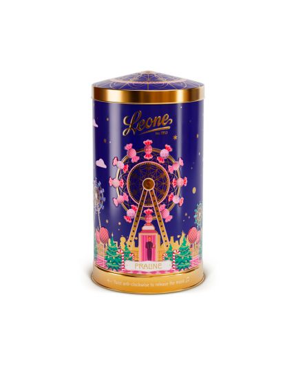 Latta Giostrina Carillon con Praline con cuore di gelatina 130g