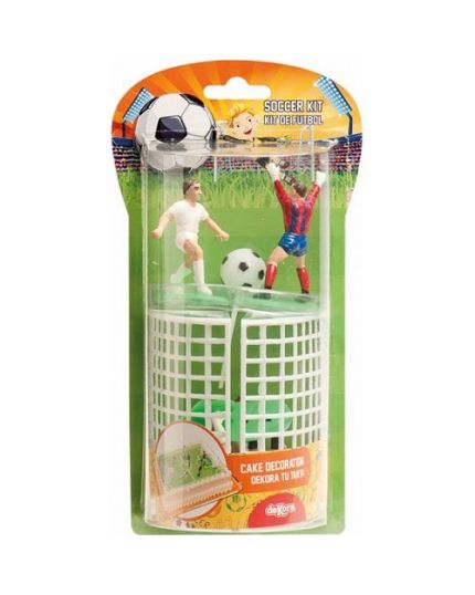 Kit Decorazioni Torta Calcio Plastica