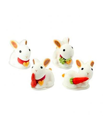 4 Coniglietti Pasquali in Zucchero 
