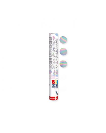 Tubo Sparacoriandoli Tondi Iridescenti 30cm