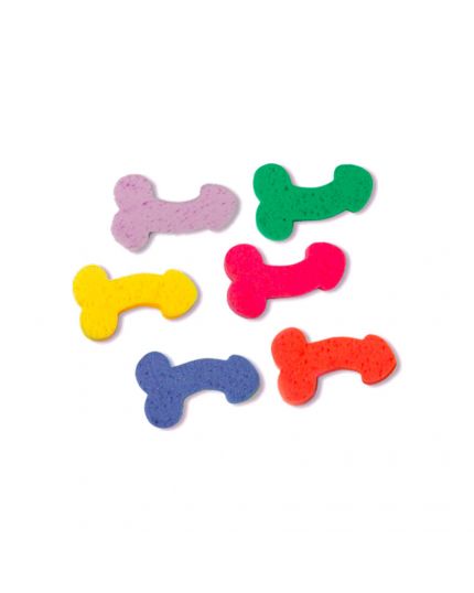 Scherzo Spugna a Forma di Fallo Sexy Colori Assortiti 