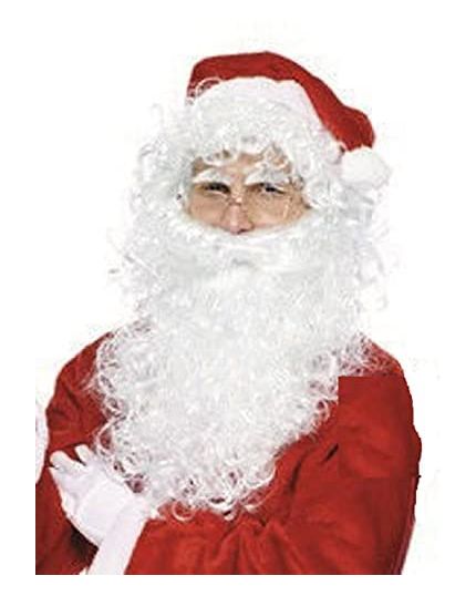 Cappello Parrucca Babbo Natale con barba e baffi 