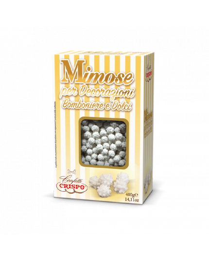 Mimose Bianche per Decorazioni Bomboniere e Dolci 400 grammi