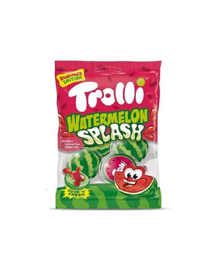 Trolli Watermelon Splash, caramelle gommose ripiene al gusto di anguria da 75g