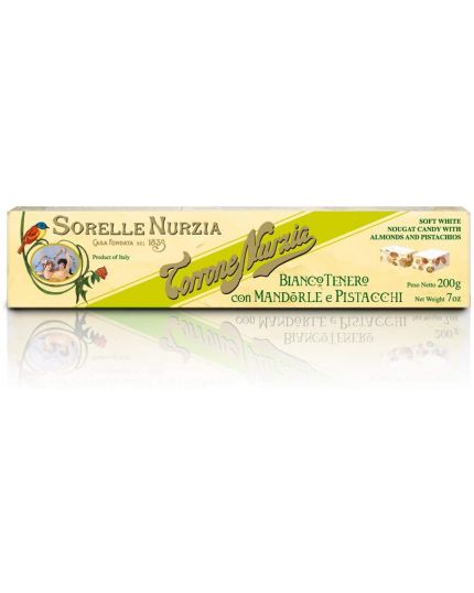 Torrone Tenero Mandorle Pistacchi Sorelle Nunzia 200gr