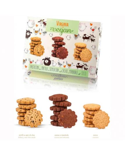 Scatola Pasticcini Vegan Assortiti Virginia 180gr