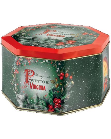 Panettone Tradizionale in Scatola Ottagonale Virginia 750Gr