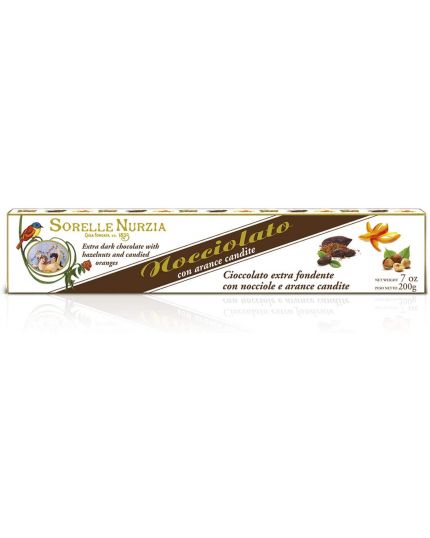 Torrone Extra Fondente Arancio Sorelle Nunzia 200gr