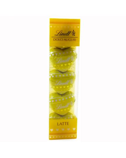 Tubo Praline Cuori Lindor Lindt Cioccolato al Latte Dolce Auguri 70gr