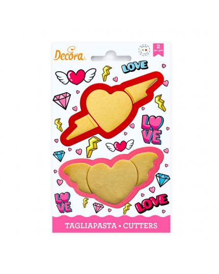 Set 2 Tagliapasta Cuore Love