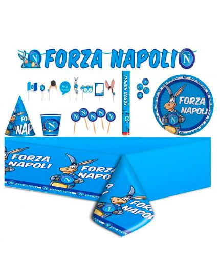 Kit Tavola Coordinato Deluxe Squadra Calcio Forza Napoli 