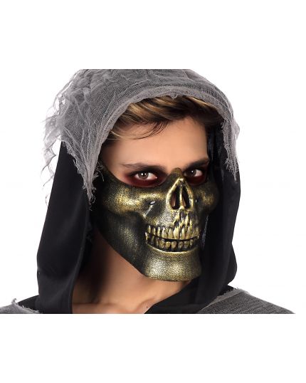 Maschera Mezzo Teschio Colori Assortiti 