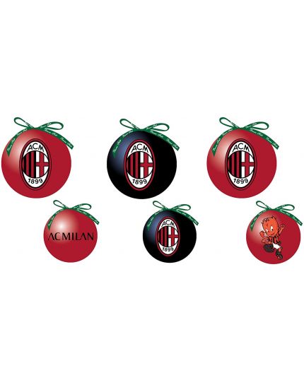 Sfere Natale d'Appendere MILAN 3pz      