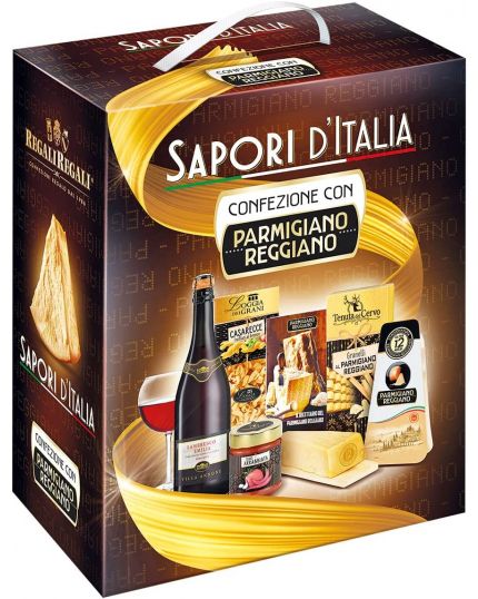 Cesto Shopper Natalizio Sapori d'Italia 6 Pezzi