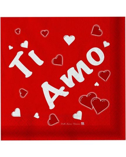 Tovaglioli Carta Scritta Ti Amo 