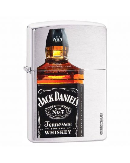 Accendino Zippo - Bottiglia Jack Daniel's a Colori Dritta