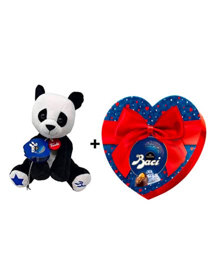 Kit Perugina Peluche Trudi Panda + Scatola Cuore Baci Perugina Limited Edition 