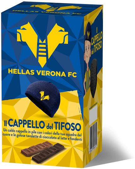 Il Cappello del Tifoso + Tavolette di Cioccolato 80gr Verona 