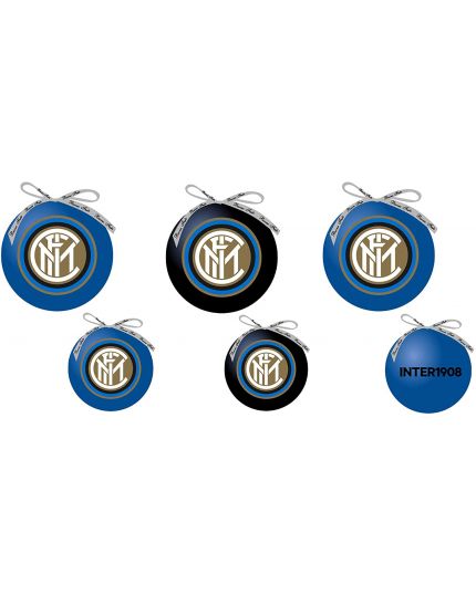 Sfere Natale d'Appendere INTER 3pz      