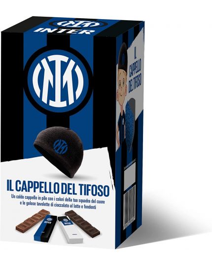 Il Cappello del Tifoso + Tavolette di Cioccolato 80gr Inter 