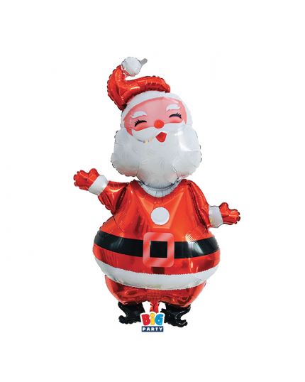 Maxi Palloncino Mylar Sagomato Natalizio Babbo Natale 70x120cm