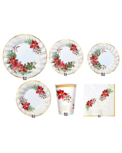 Kit Tavola Coordinato Natalizio Elegant Christmas 