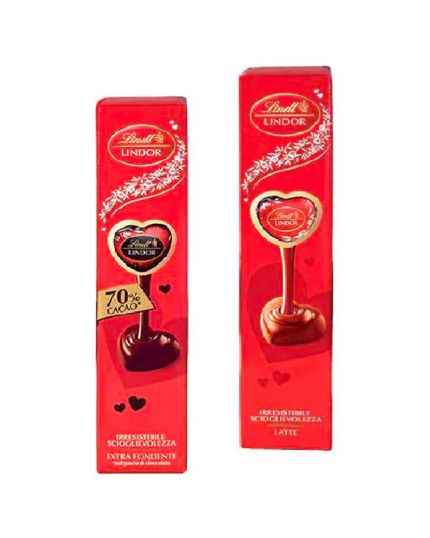 Tubini Cuori Lindor al Cioccolato al Latte o Fondente 69Gr