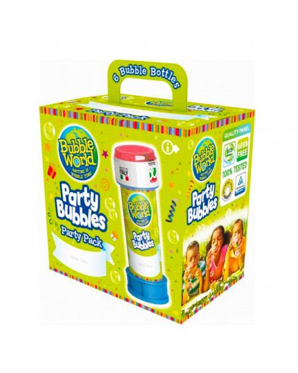 Kit Bolle di Sapone Party Bubbles 6Pz