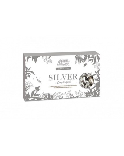 Confetti Maxtris al Cioccolato Colore Argento 500 grammi