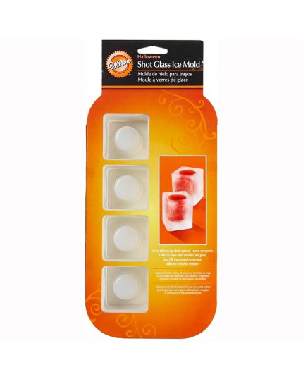 Stampo in Silicone Bicchierini Ghiaccio Teschio 