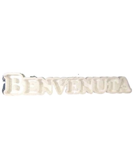 Struttura Porta Confetti in Polistirolo Scritta Benvenuta